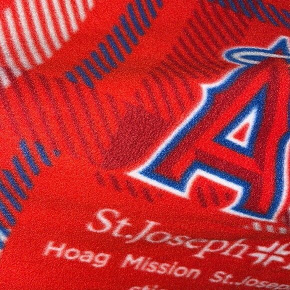 Angels Baseball Throw Blanket l New - Picture 3 of 7